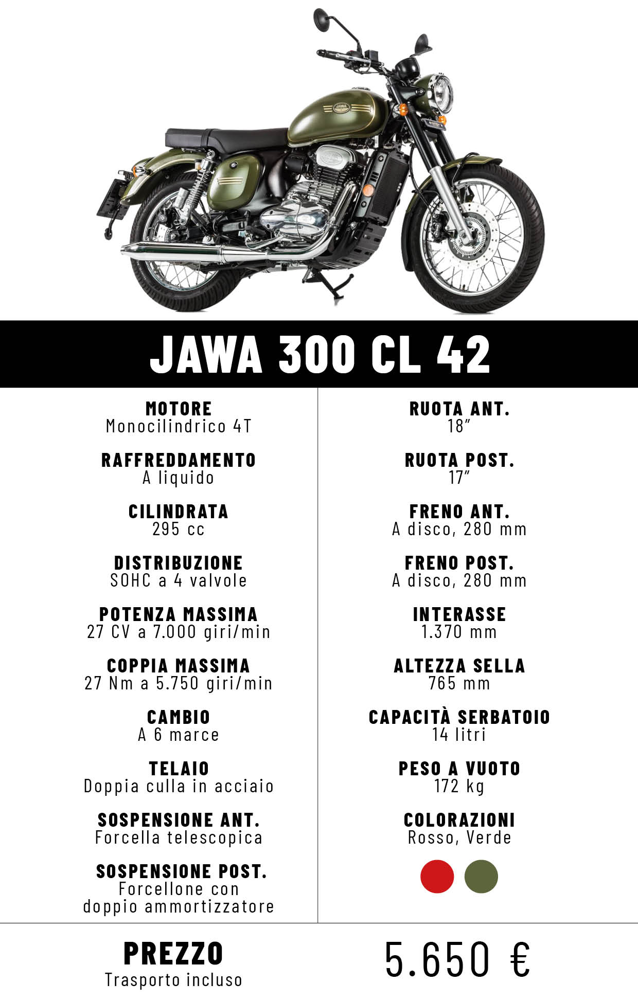 Foto per l articolo JAWA 300 CL FORTY TWO